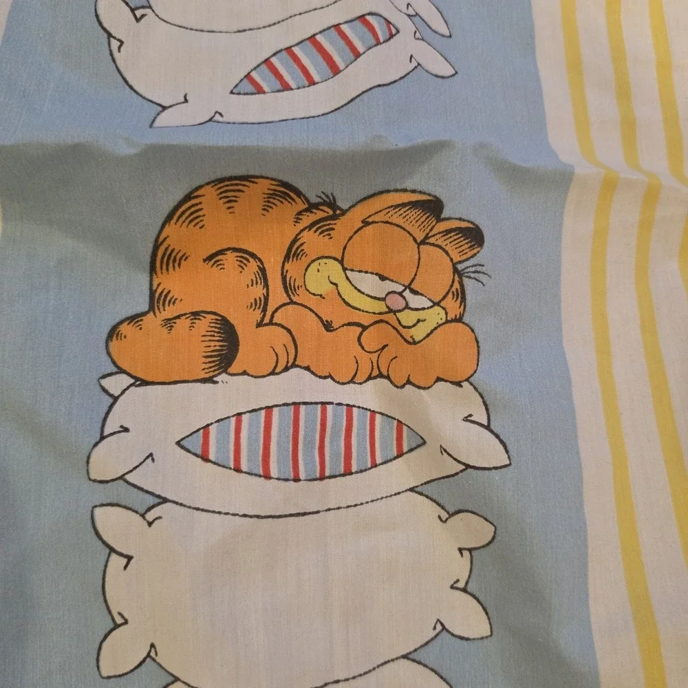 1978 Vintage Garfield Twin Fitted Sheet Jim Davis